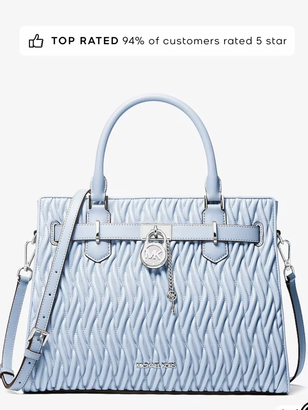 Michael Kors Hamilton Medium Matelassé Satchel Crossbody
